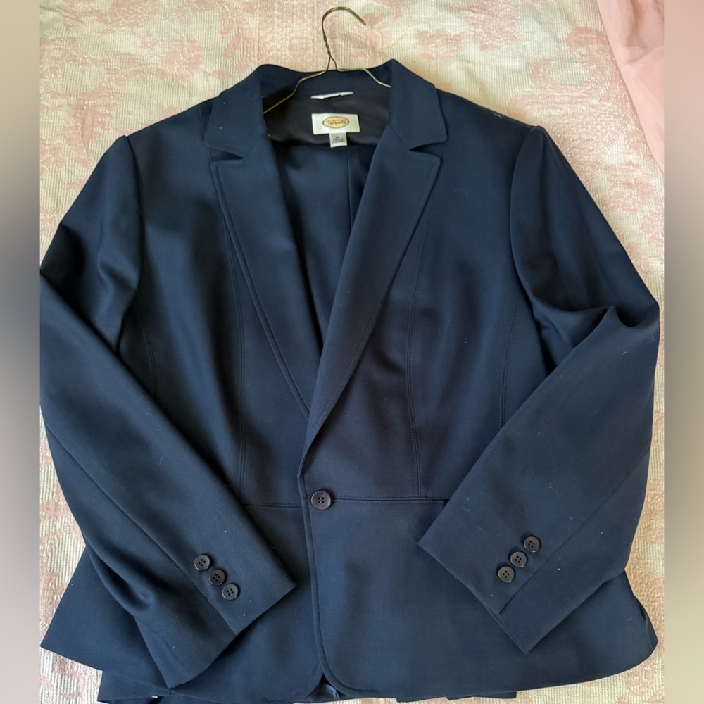 Talbots Navy Blue Blazer and slacks